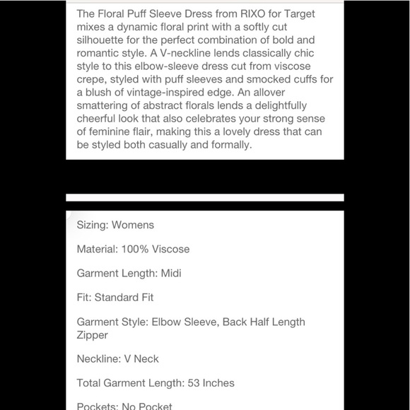 Rixo Floral Puff Sleeve Dress - Picture 7 of 13